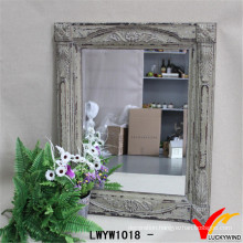 Shabby Chic Carving Wooden Rustic Wall Mirror